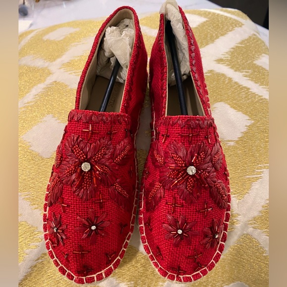 Johnny Was Shoes - 255.  NWB. JOHNNY WAS ANTIK BATIK FOR TORI ESPADRILLES RED size EU 36.US size 6